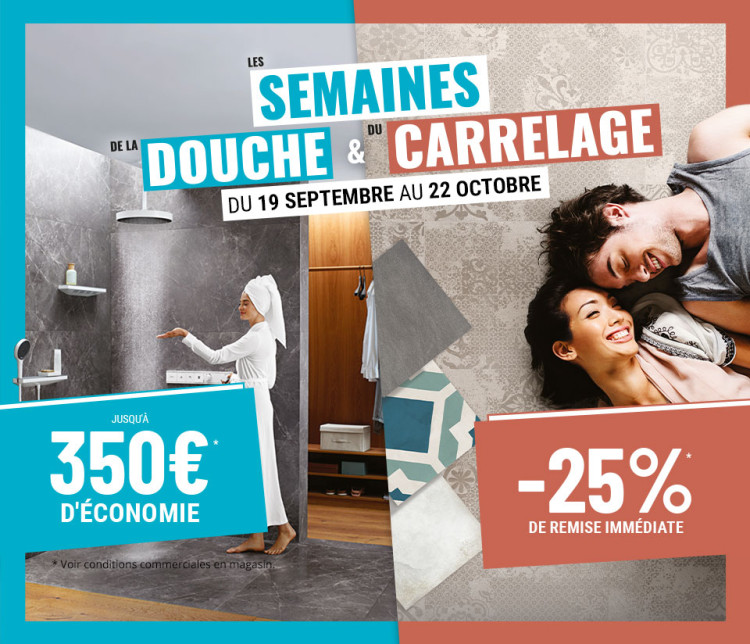 les semaines de la douche et du carrelage