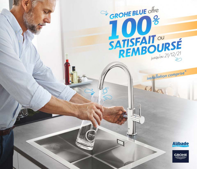 Offre 100% satisfait ou remboursé Grohe Blue