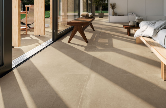 revêtement de sol entre intérieur et extérieur