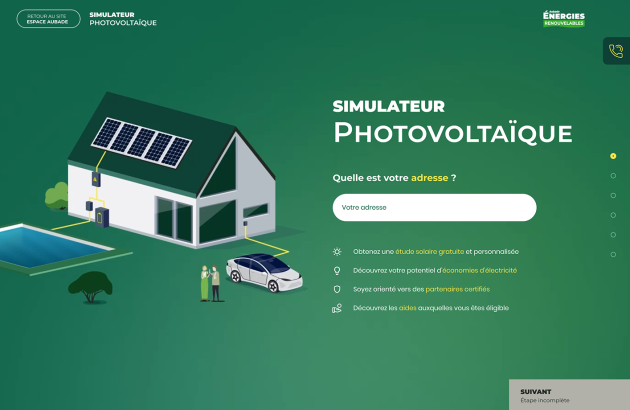 schématisation de l'utilisation des panneaux solaires