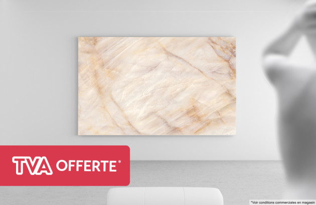 Carreau de carrelage exposé comme une oeuvre d'art, TVA offerte