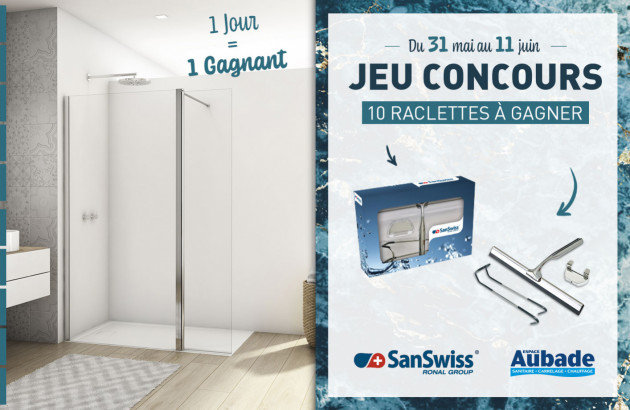 Jeu Concours SanSwiss : raclette parois de douche