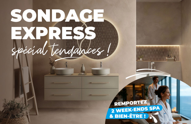 Image de présentation du sondage express spécial tendance et jeu concours Espace Aubade