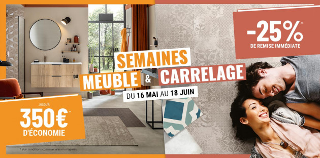 Visuel commercial semaines carrelage et meuble