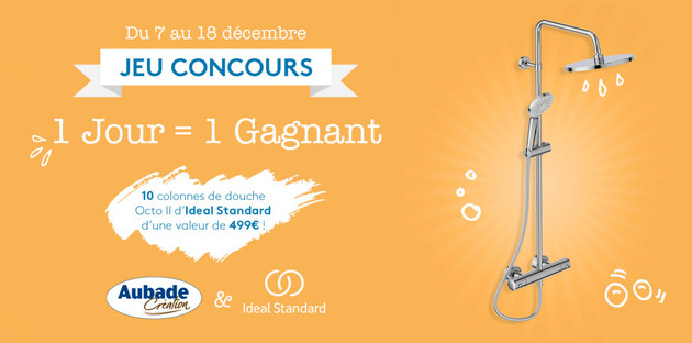 Jeu Concours : 10 colonnes de douche Ideal Standard à gagner