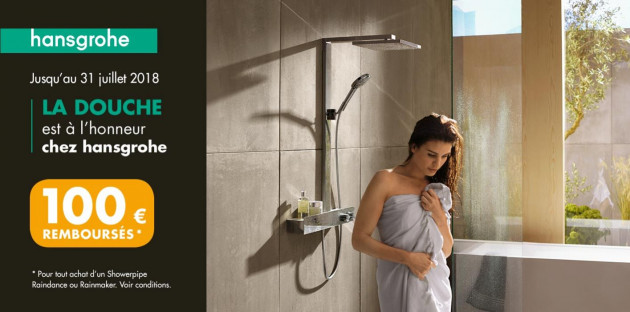 Opération Printemps de la douche avec Espace Aubade & hansgrohe