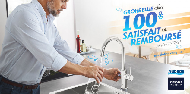 Offre 100% satisfait ou remboursé GROHE Blue