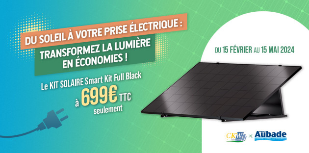 kit solaire complet Smart Kit Full Black 400W de CKW Solar,