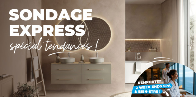 Image de présentation du sondage express spécial tendance et jeu concours Espace Aubade