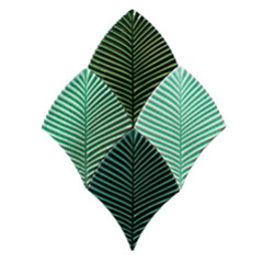 Céramique Feuilles Mix vert par Bati Orient
