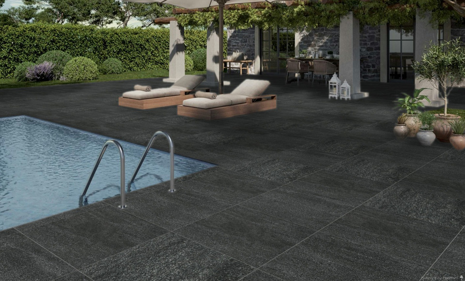 Carrelage Quarzit Lasselsberger Noir