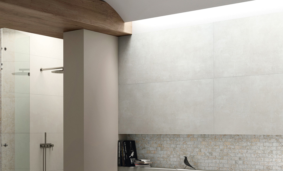 Carrelage Alba par Sélection Audabe format 60 x 120 cm en coloris Luni