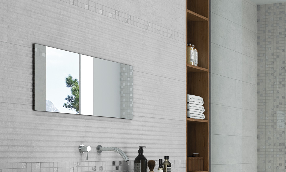 Décor Anna par Sélection Audabe format 31 x 61 cm en coloris Blanco