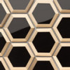 Carrelage Bel Air par Barwolf en coloris Black Gold Hexagon