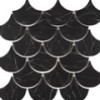Mosaique Ecaille verre recyclé par Bati Orient en coloris noir