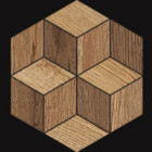 Décor Nordic Wood par Novabell en coloris Esagona 3D Walnut Blonde Brown
