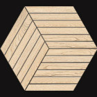 Décor Nordic Wood par Novabell en coloris Esagona Bachette Almond