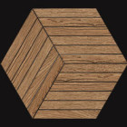 Décor Nordic Wood par Novabell en coloris Esagona Bachette Walnut