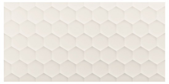 40x80<br>Hexagon White Decor