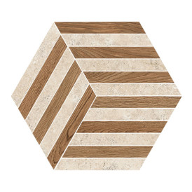 Décor Nordic Wood par Novabell en coloris Nest Clay Walnut