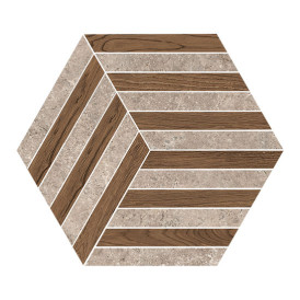 Décor Nordic Wood par Novabell en coloris Nest Taupe Brown