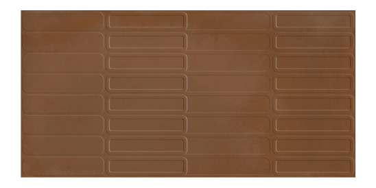 Décor Watery par Tau Ceramica en coloris Cotto