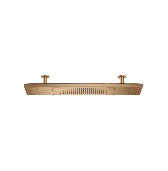 Douche de tête ShowerHeaven 4 jets avec éclairage Chrome Axor - Bronze Brossé