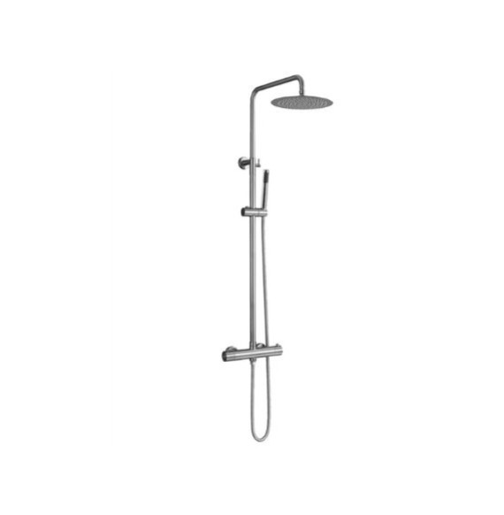 Inox Line - Colonne de douche thermostatique Inox Brossé