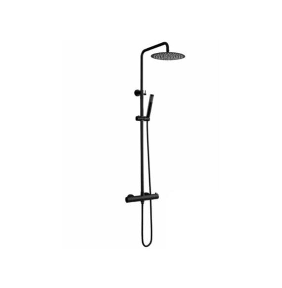 Inox Line - Colonne de douche thermostatique Noir Mat anodisé