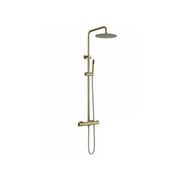 Inox Line - Colonne de douche thermostatique - coloris PVD Or brossé