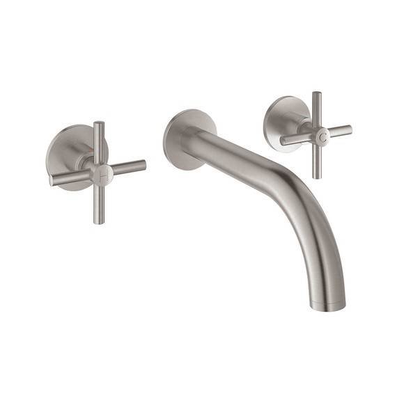 Mélangeur 3 trous Lavabo Atrio Supersteel de Grohe