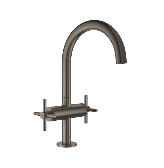 Mélangeur monotrou Taille L Atrio Hard Graphite brossé de Grohe