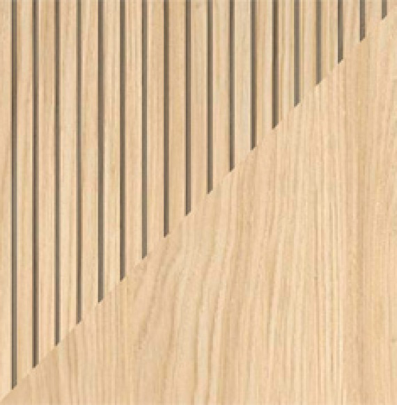 Façade Chêne du désert strié Corps Chêne du désert