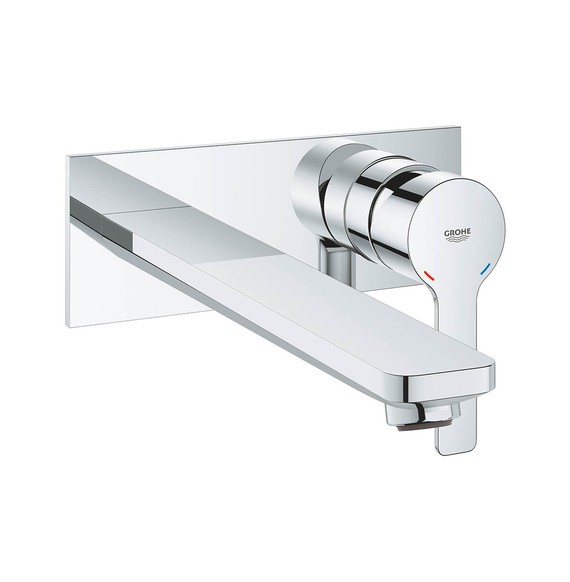 Mitigeur monocommande 2 trous lavabo Taille L Lineare Chromé de Grohe