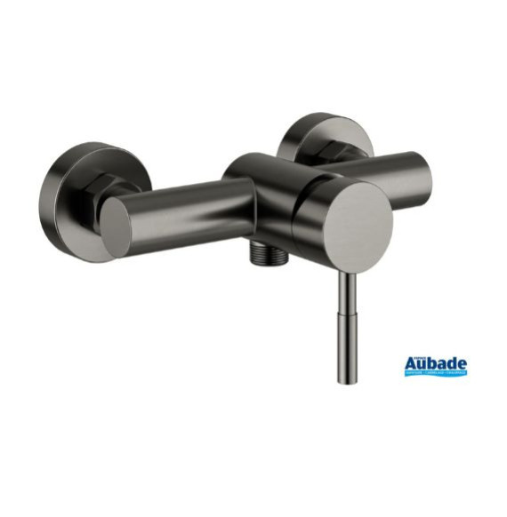 robinetterie douche aubade creation inox line gun metal brosse