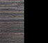 Zébrano gris / Noir mat