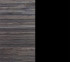 Zébrano gris / Noir mat
