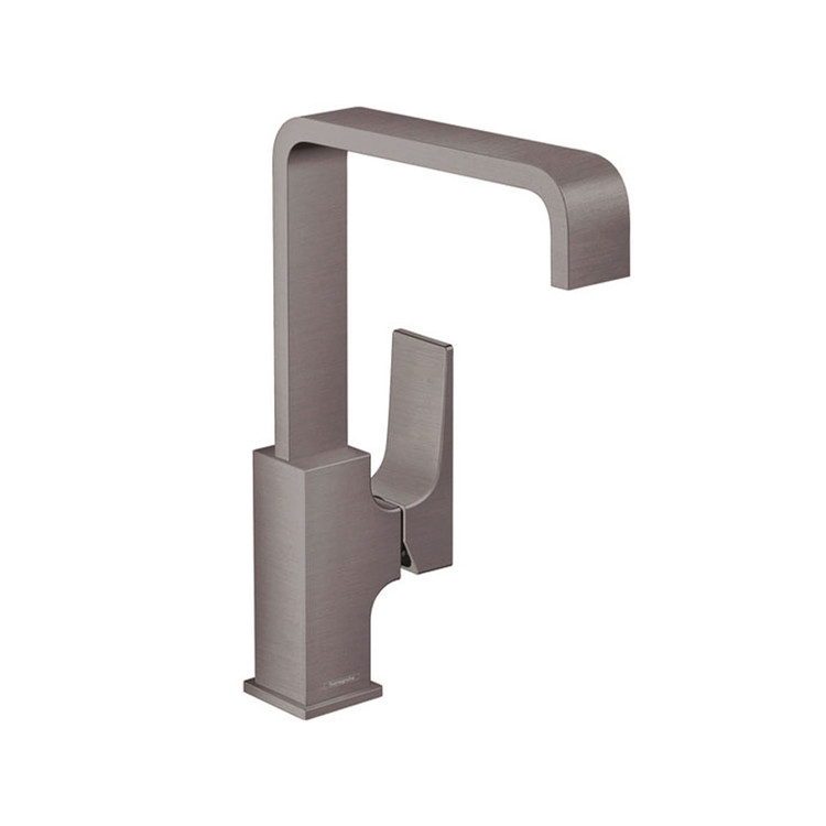 Collection de robinets Metropol FinishPlus Hansgrohe Noir Brossé Chrome