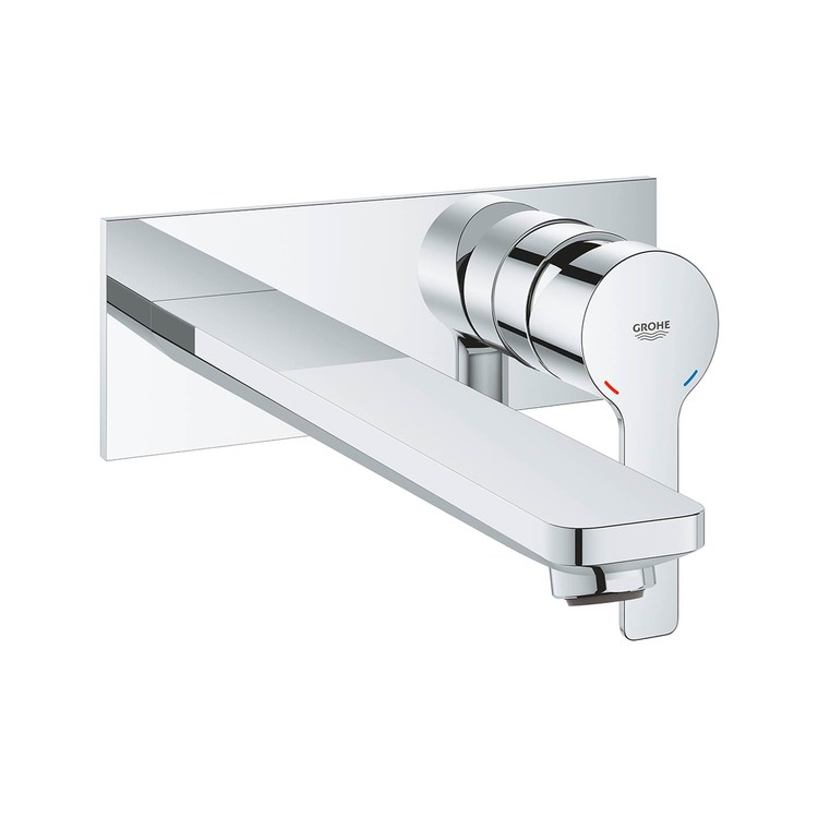 Mitigeur monocommande 2 trous lavabo Taille L Lineare Chromé de Grohe