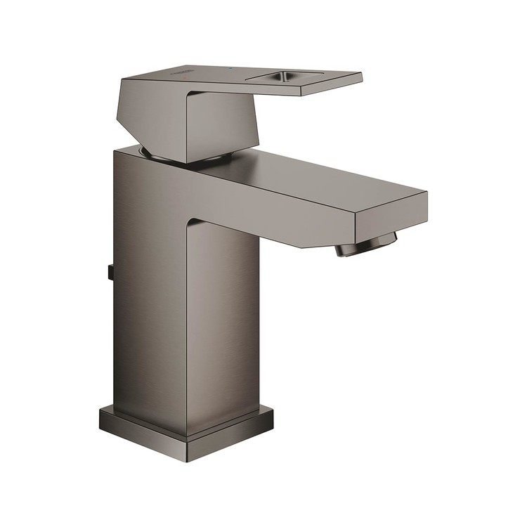 Mitigeur monocommande Lavabo Taille S Eurocube Hard Graphite brossé de Grohe