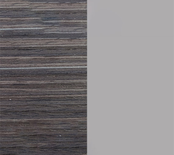 Zébrano gris / Gris perle mat