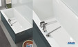 Baignoire Design minimalisme Squaro Edge de Villeroy et Boch version à encastrer