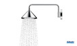 Axor ShowerProducts designed by Front Douche de tête 2jet 240 mm avec bras de douche 448 mm de Axor