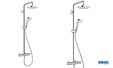 Colonne de douche Croma Select E 180 d'Hansgrohe