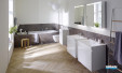 Meuble de salle de bains Renova Plan finition blanc brillant de Geberit