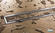 Kits grille/cadre pour caniveaux de douches à l'italienne Schlüter®-KERDI-LINE-A /-B /-C 