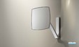 accessoire salle de bains keuco miroir carre grossissant ilook move