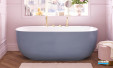 Baignoire îlot Bastille de Jacob Delafon coloris Aigue marine