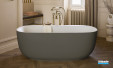 Baignoire îlot Bastille de Jacob Delafon coloris Brun sepia