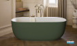 Baignoire îlot Bastille de Jacob Delafon coloris Kaki